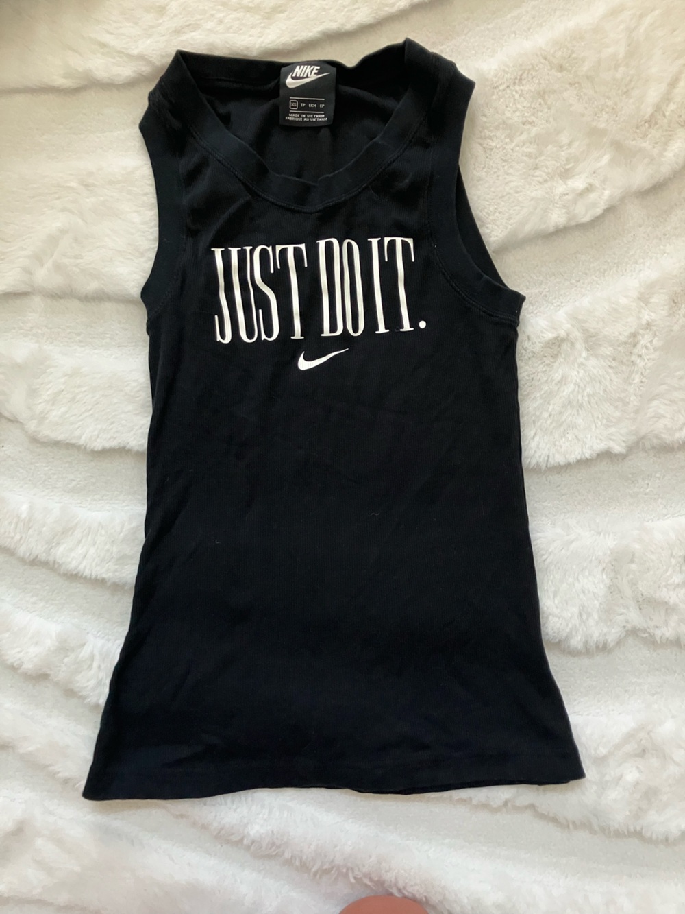 Nike Black "Just Do It" Tank Top